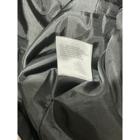 Womans Laundry By Design Black Small Quilted Hooded Coat - Picture 6 of 9